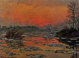 Sunset on the Seine in Winter by Claude Monet